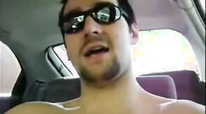 Horny Verbal Dude Jerks Off Cums In Car Zzgays