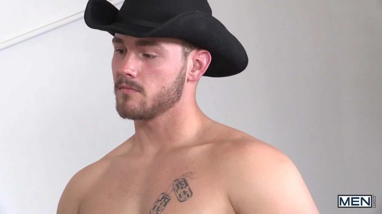 Gay cowboy in flannel gets a sloppy BJ on the set | ZzGAYS.com